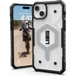 UAG Rugged Case for Apple iPhone 15 Plus [6.7-inch] Pathfinder Clear Ice Coque de protection pour téléphone portable compatibilité avec MagSafe